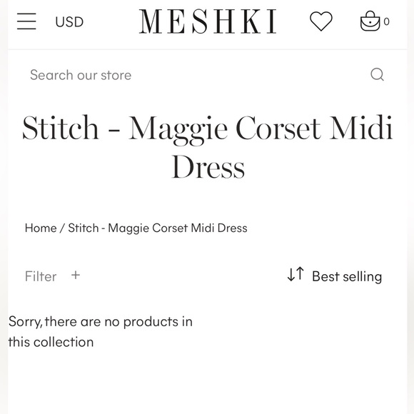 Maggie Corset Midi Dress by Meshki - Picture 4 of 14